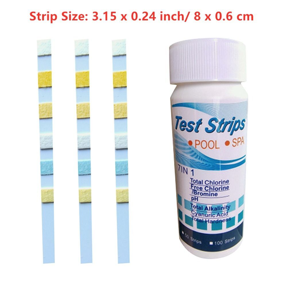 To Match pH Test Paper 7 in 1 Pool Test Strips High Accuracy pH Test