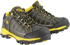BAZALT 9121 Men's Black /Yellow Water/Frost Proof Leather Shoes W/ Composite Toe
