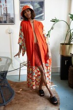 New Free People Siren Floral Print Kimono One Size