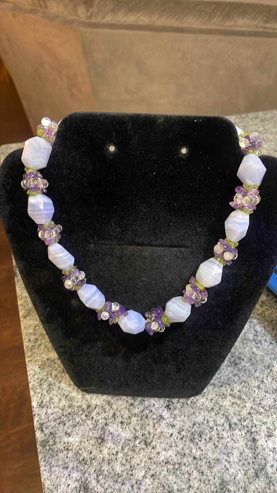 Ross-Simons Silver Chalcedony Multi-gemstone 17" … - image 1