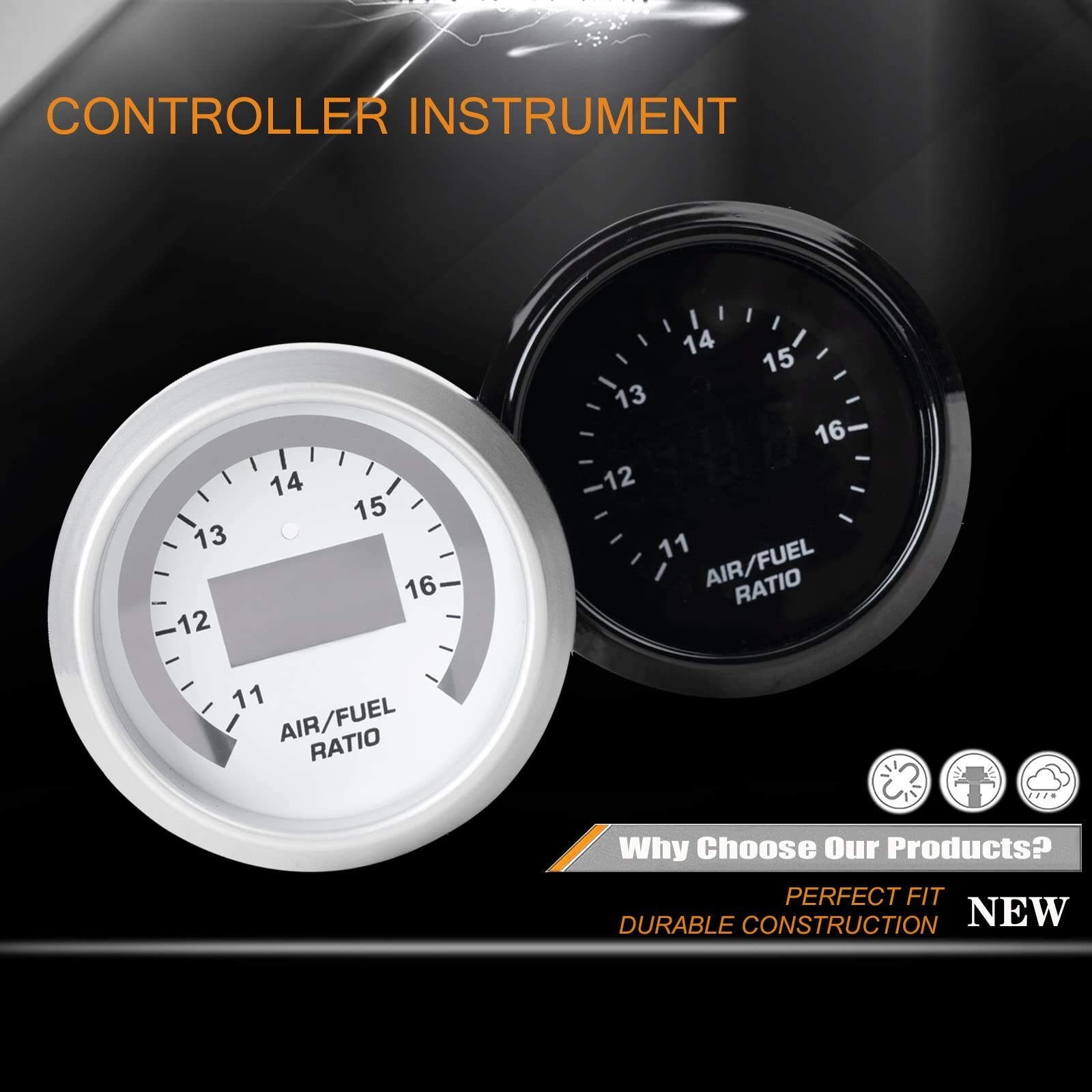 304110 UEGO Air/Fuel Ratio Gauge AFR 52mm with 4.9 LSU Sensor