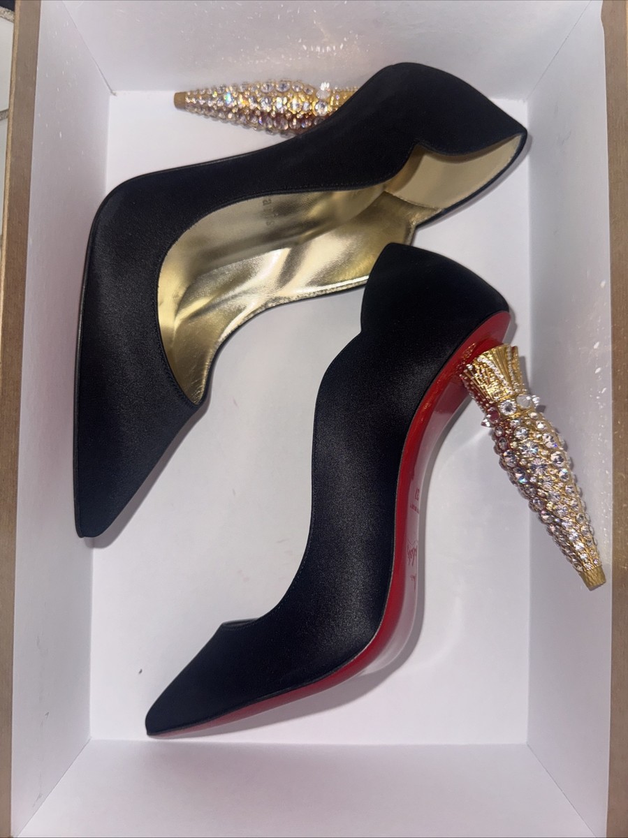 CHRISTIAN LOUBOUTIN Christian Louboutin Black Satin