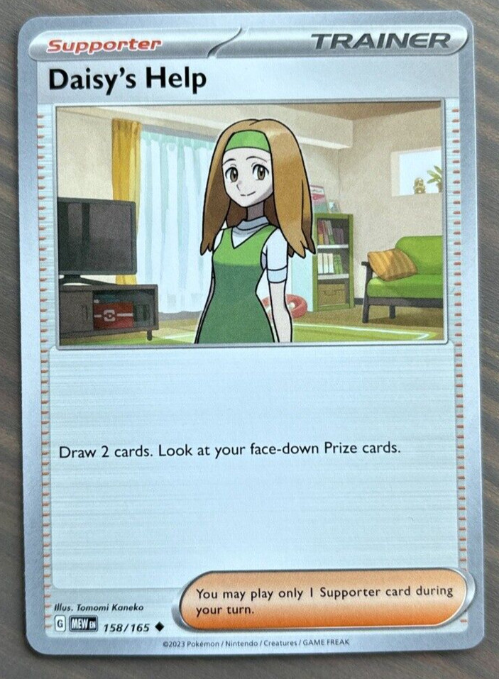 Pokemon Daisy's Help Scarlet & Violet-151 158/165 Regular Uncommon NM Near Mint