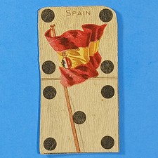 T177 Spain Sweet Caporal National Flag Nation Series On Dominoes Circa 1901