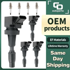 UF764 4 Ignition Coils + 4 Spark Plugs for 2L 2.4L Santa Optima Sorento Genesis