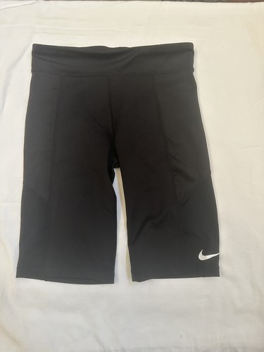Nike Bike Shorts Youth Girls Dri FIT Trophy 9 Inch Training Black Large FREE SHP - Picture 4 of 10