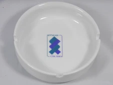 SITMAR CRUISES RICHARD GIRON ITALY ASHTRAY NICE, White Porcelain