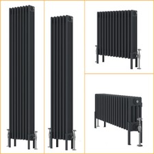 Traditional 4 Column Radiator Cast Iron Style Central Heating Rads Anthracite