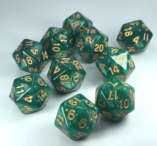 Unusual Playing D20 Dice - Ideal Warhammer 40K / LOTR / Age of Sigmar D38 - Picture 5 of 5
