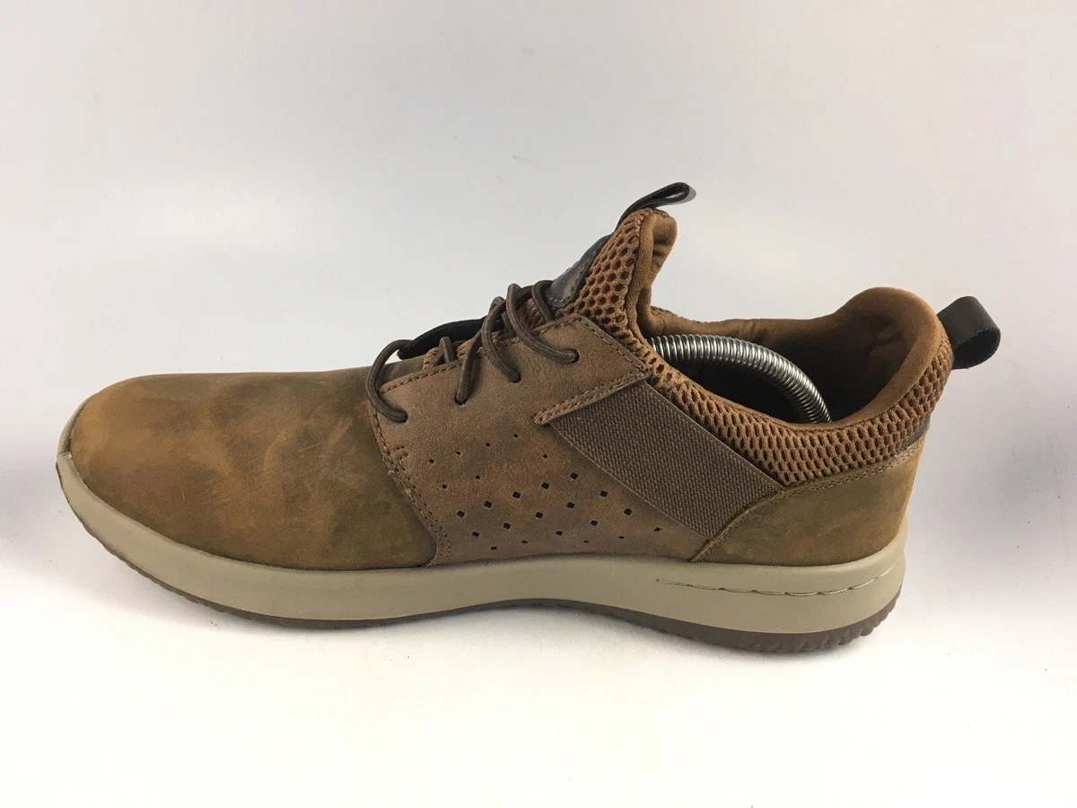 Skechers Dark Brown Delson Axton Sneakers 65870 Men s Sz 10.5 US