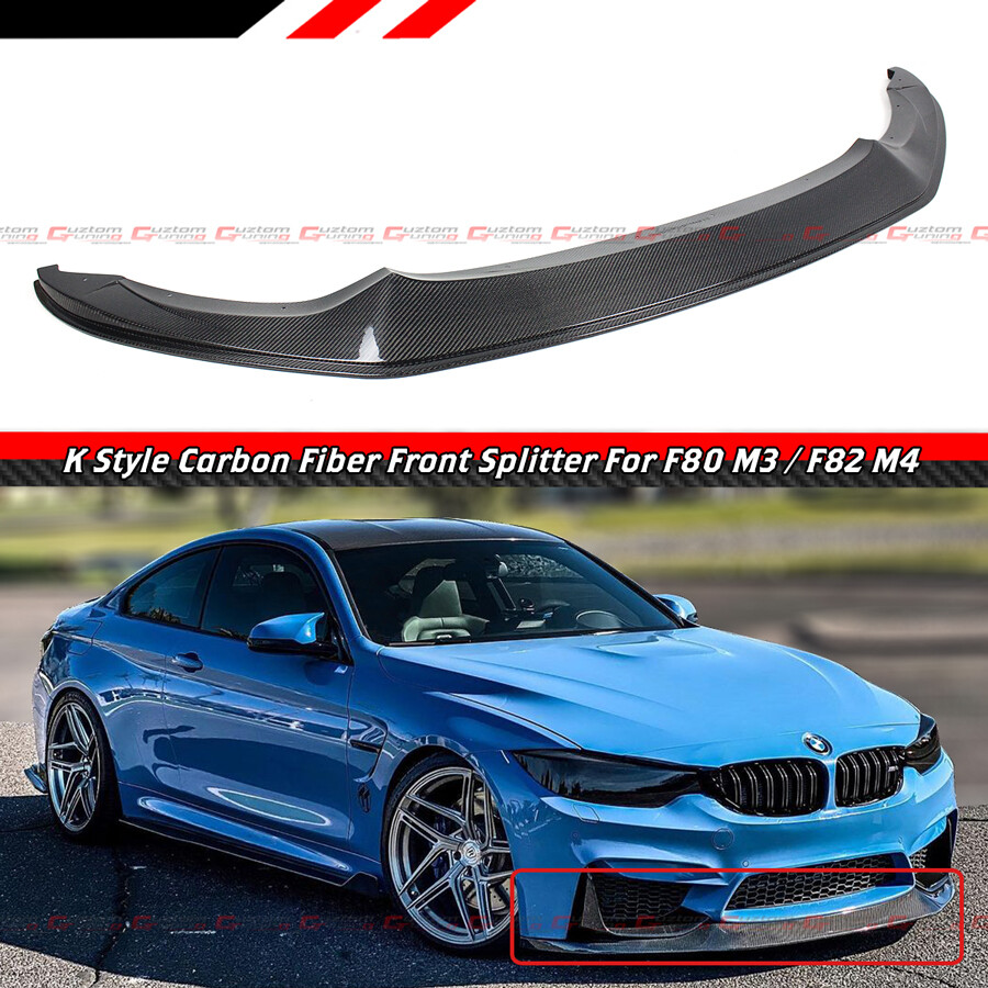 For 2015-19 BMW F80 M3 F82 F83 M4 K Style Carbon Fiber Front