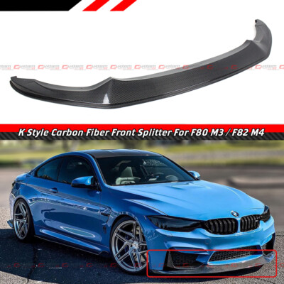 For 2015-19 BMW F80 M3 F82 F83 M4 K Style Carbon Fiber Front