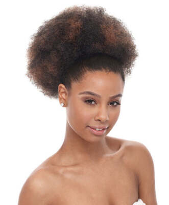 Janet Collection Noir Every Time Syn Afro Sexy String Pony