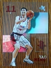 YAO MING, 2003-04 FLEER e-X #11 ACETATE CARD, ROCKETS