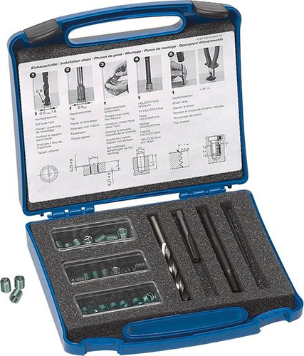 Kit Riparazione Filettatura Candele M14 X 1,25 Mm: 17 Pezzi Per Moto, ATV, Auto - Inserimento Filetto E Utensili Inclusi - 2