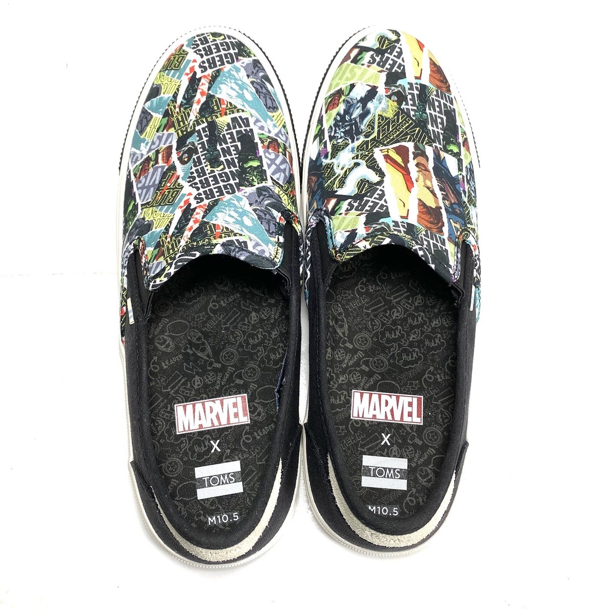 Toms X Marvel Avengers Baja Mens Slip On Shoes Limited 