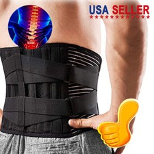 Back Support Lower Back Brace Pain Relief Lumbar Support Belt Sciatica Men Women