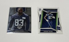Dareke Young Rookie 2022 Panini Mosaic #349 & Rookies Stars #163 RC Seahawks