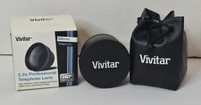 Vivitar 58mm 2.2X Professional Telephoto Lens HD4 Digital Optics Case Caps