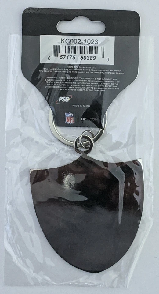 NFL Oakland Las Vegas Raiders Llavero Anillo Logo 2.5 pulgadas Foto 3 de 4