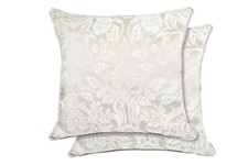 Cushion Covers Throw Luxurious Jacquard Sofa Pillow Cases - 17"x17" Inch Eden