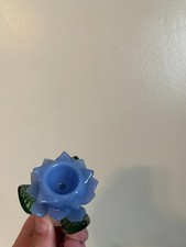 Bowl For Bong 14mm Slide Bowl Bong Roses BLUE