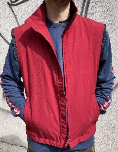 Authentic Prada sport Jacket archive red line SS1999 zip sleeve 