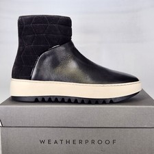 Size 9 - Aquatalia Alayna - Leather  Suede - Black - Womens