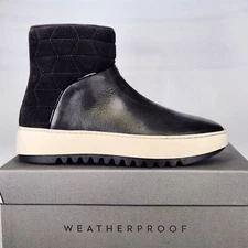 Size 9 - Aquatalia Alayna - Leather & Suede - Black - Womens