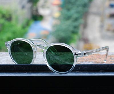 Mens Sunglasses Johnny Depp Robert Downey Tinted Blue Lens Retro Classic Fashion