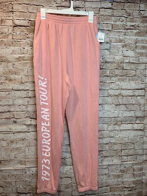 The Rolling Stones Medium M Pink Lips Graphic Jogger Sweatpants Target