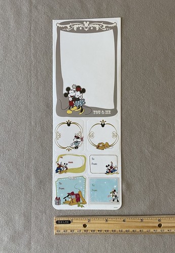 Disney Mickey & Friends To & From Stickers, 11” X 4” & Includes 7 Stickers, New! - Picture 3 of 4