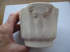 Vintage White McCoy Planter Pot Footed F552 USA (4-1/2" x 4" top) & 3-1/2" tall