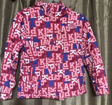 KAPPA Girls Graphic Ski Jacket  Fleece Full Zip 7 -8 Years Pink.   RM  