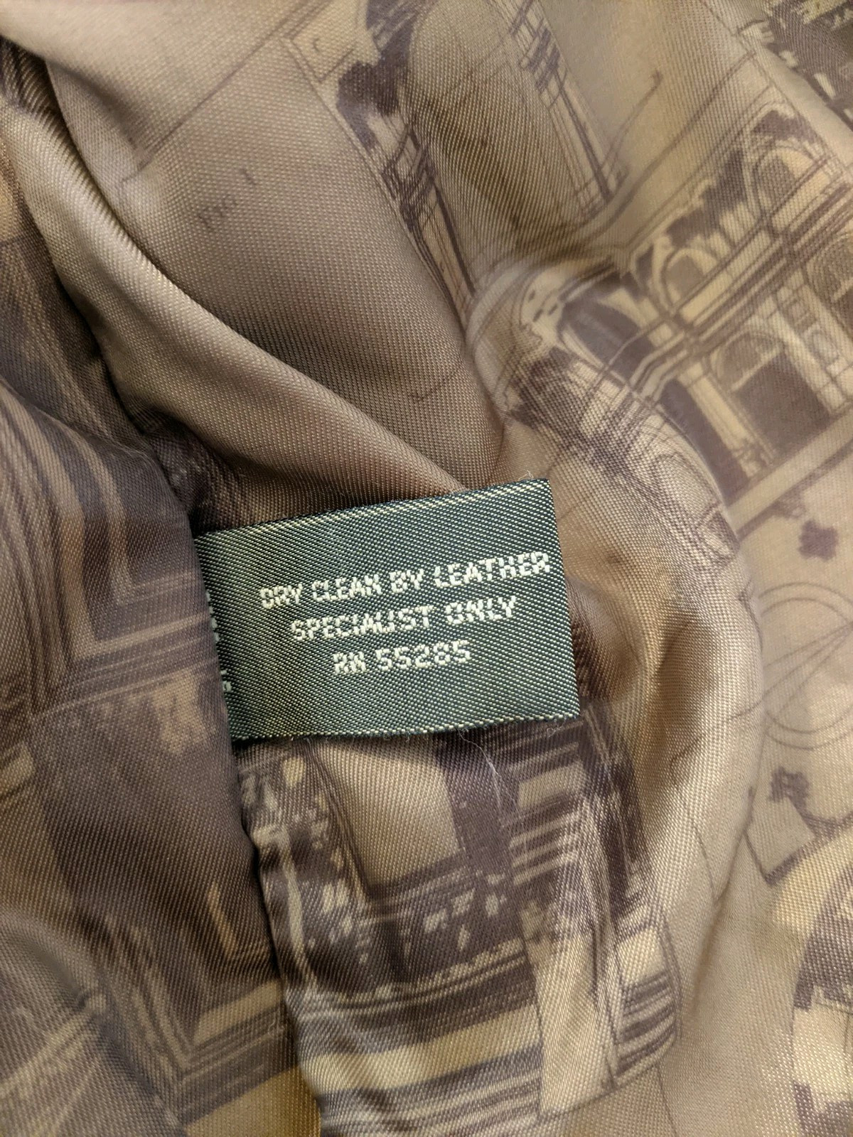 Vtg 80's Authentic Structure Outerwear Brown Genu… - image 12