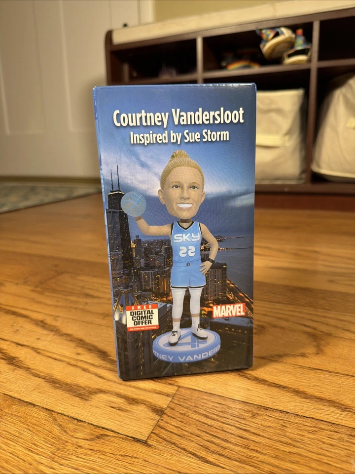 NEW Chicago Sky Courtney Vandersloot Bobblehead From The Marvel Superhero Game - Image 2 of 4