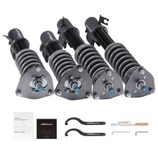 24-Way Adj Damper Height Coilover Shock Kit For Subaru Impreza WRX STI GDB GDA