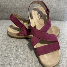 Hotter Comfort Concept Sandals 5 Burgandy Beach Holiday Cruise