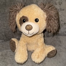 Spark Create Imagine Beige Brown Puppy Dog Plush Crinkle Ears Spot Over Eye 11