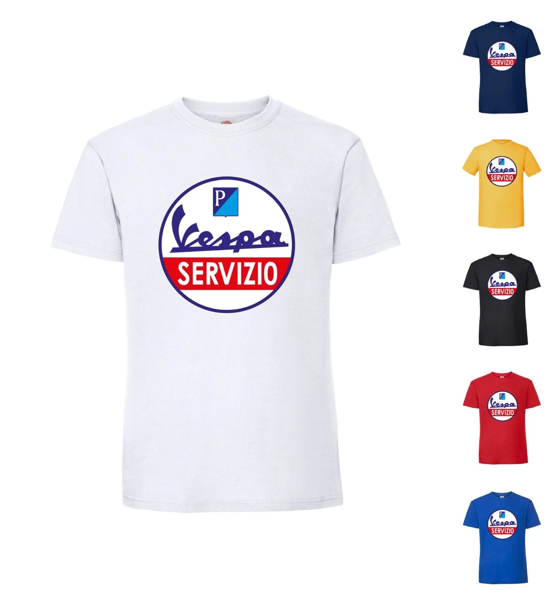 T-Shirt Vintage "Ciao Motorino Cinquanta" – Maglietta Girocollo In Cotone 100%, Manica Corta, Peso 165 Gr, Stile Retrò