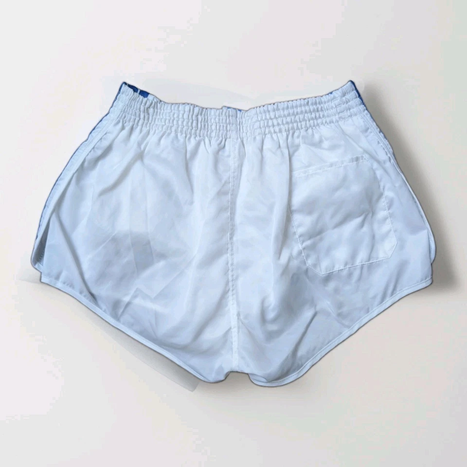 ADIDAS NEU Glanz Nylon Sprinter Shorts weiß D7 Vintage Laufen Sport Retro Gym - Bild 2 von 4