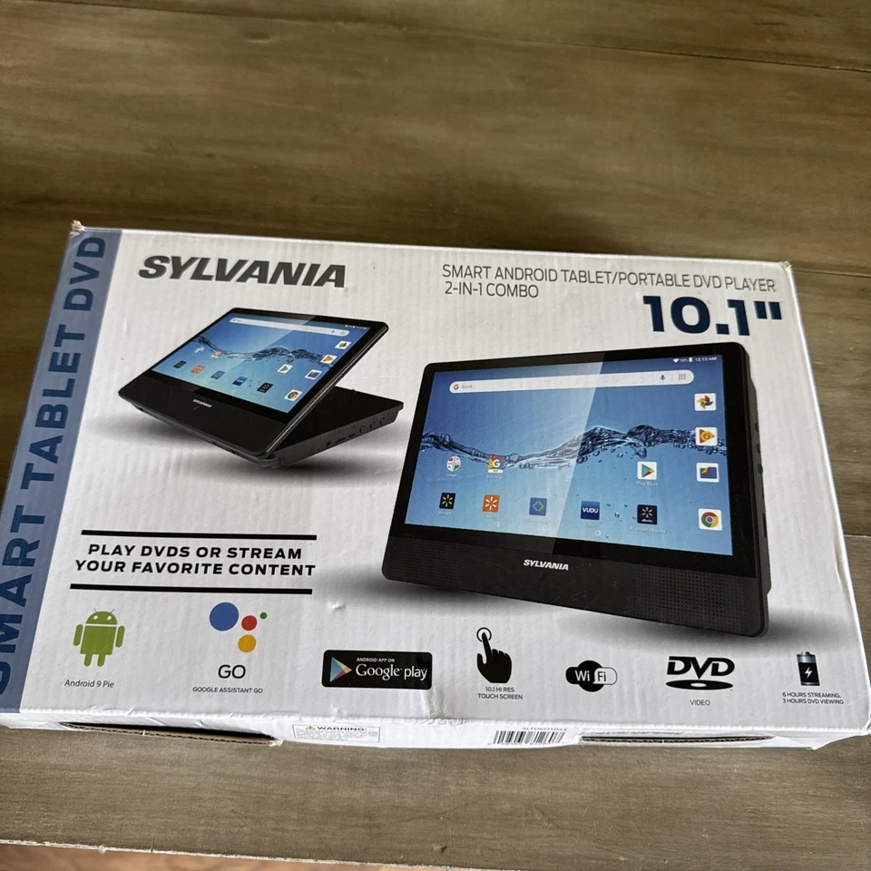 SYLVANIA SLTDVD1023 10.1英寸智能Android 9.0 DVD 16GB触摸屏平板电脑-黑色 — 第 3/4 张图片