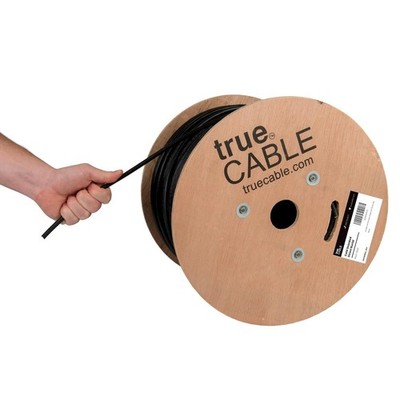 1000' TRUE CABLE Cat6 Direct Burial Outdoor Bulk Ethernet Cable, Shielded F/UTP