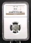 1949 10C Roosevelt Dime NGC MS 66 #5803