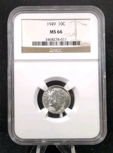 1949 10C Roosevelt Dime NGC MS 66 #5803