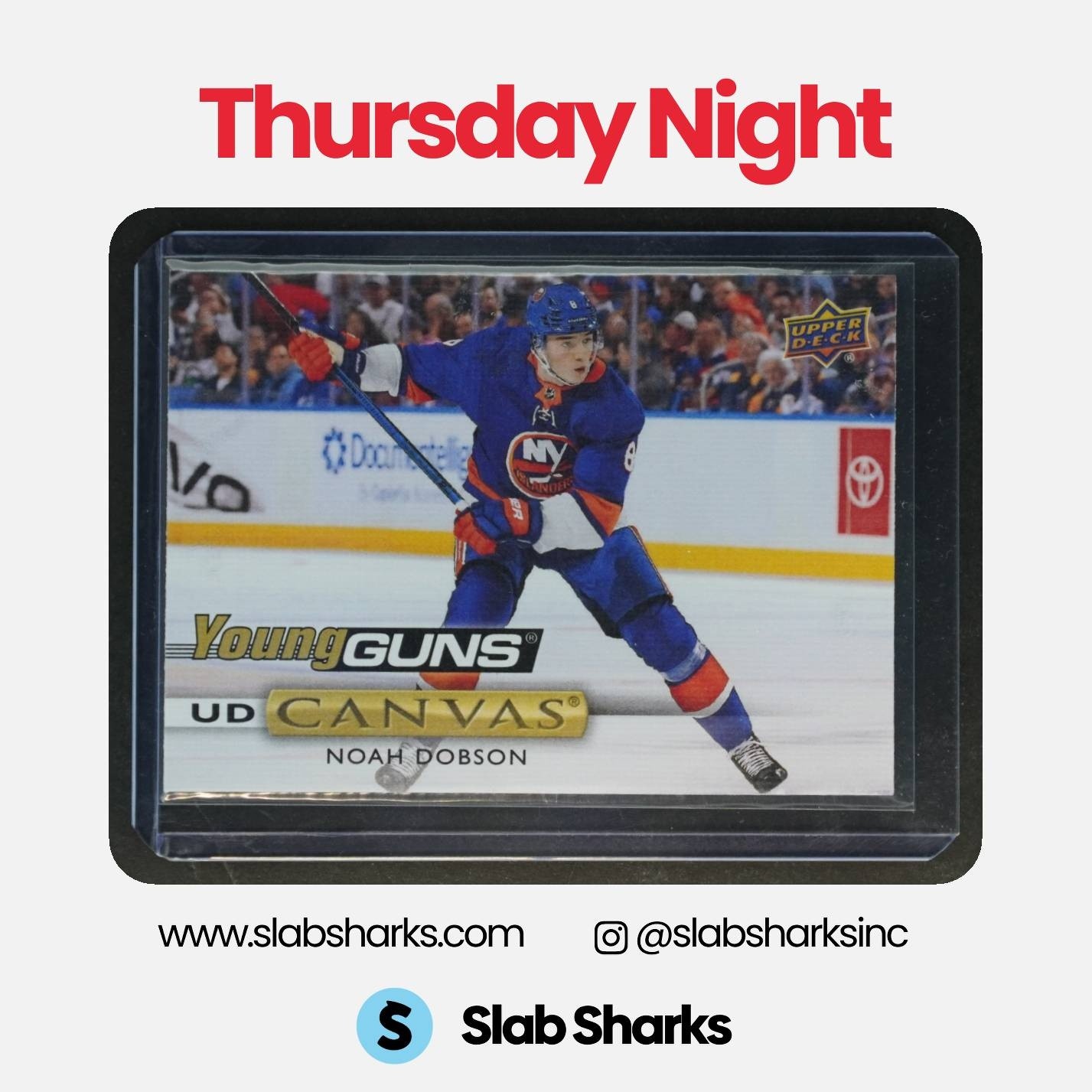 2019 UPPER DECK #C218 NOAH DOBSON UD CANVAS YOUNG GUNS RC ROOKIE