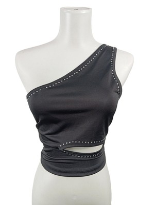 ASOS DESIGN Cut-Out-Top Damen Top Gr. DE 38 schwarz Casual-Look