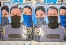 Artic Cool Neck Gaiters 6-Pack | Cooling Face Cover | Moisture-Wicking | Unisex