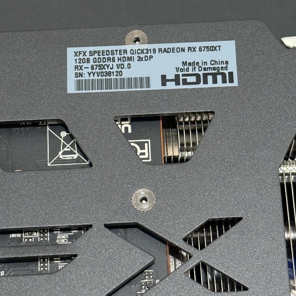 XFX SPEEDSTER QICK319 AMD RADEON RX 6750 XT CORE 12GB GDDR6 Gaming Graphics Card - Image 2 of 4