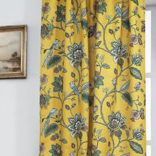 Chic Vintage Floral Bird Curtains - 70-80 Blackout for Elegant Privacy